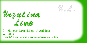 urzulina limp business card